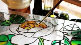 decoupage su vetro